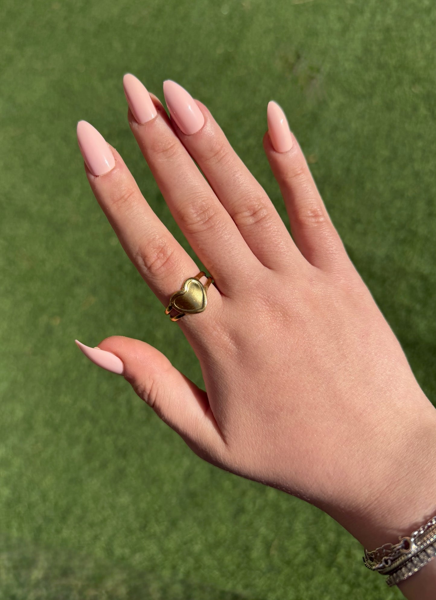 Chunky Heart Ring (Stainless Steel)