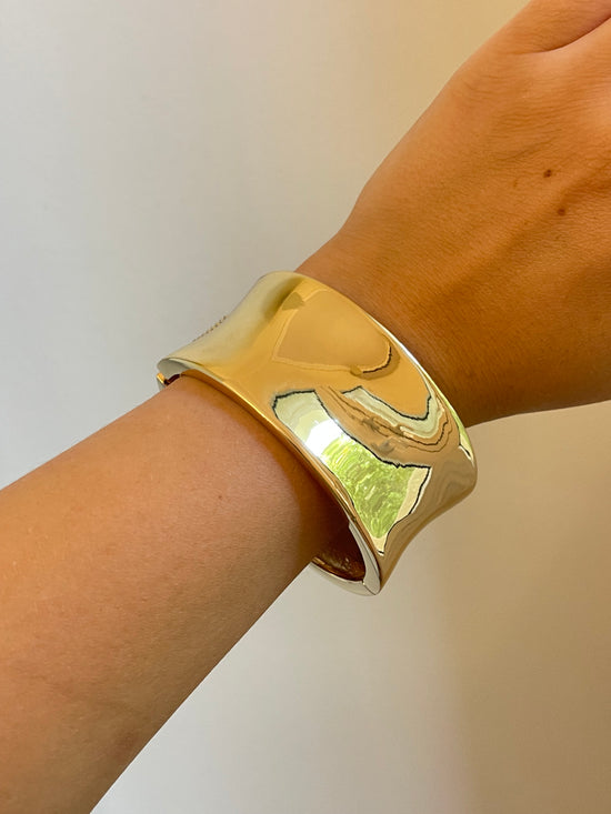 Chunky Gold Bangle 2.0 (Gold Plated)