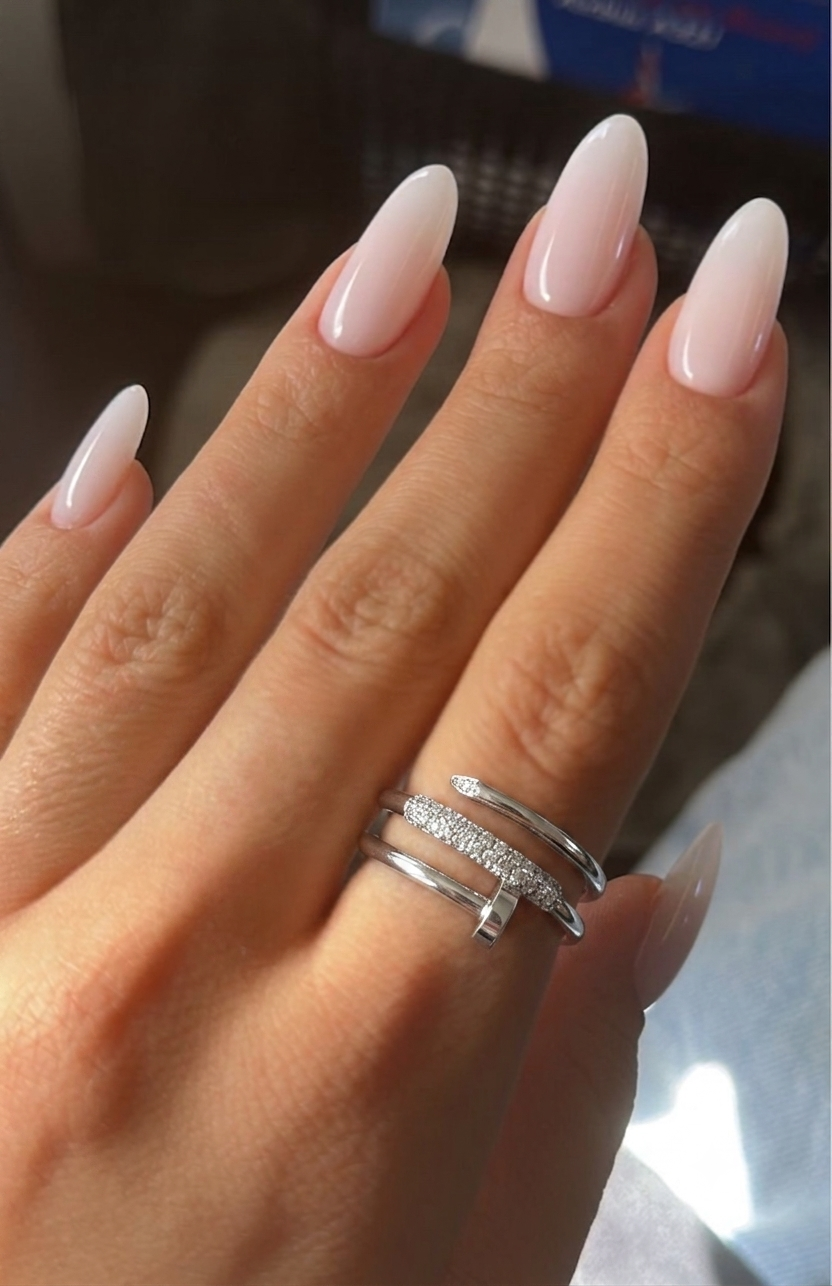 Triple Crystal Pin Ring (Gold Plated)