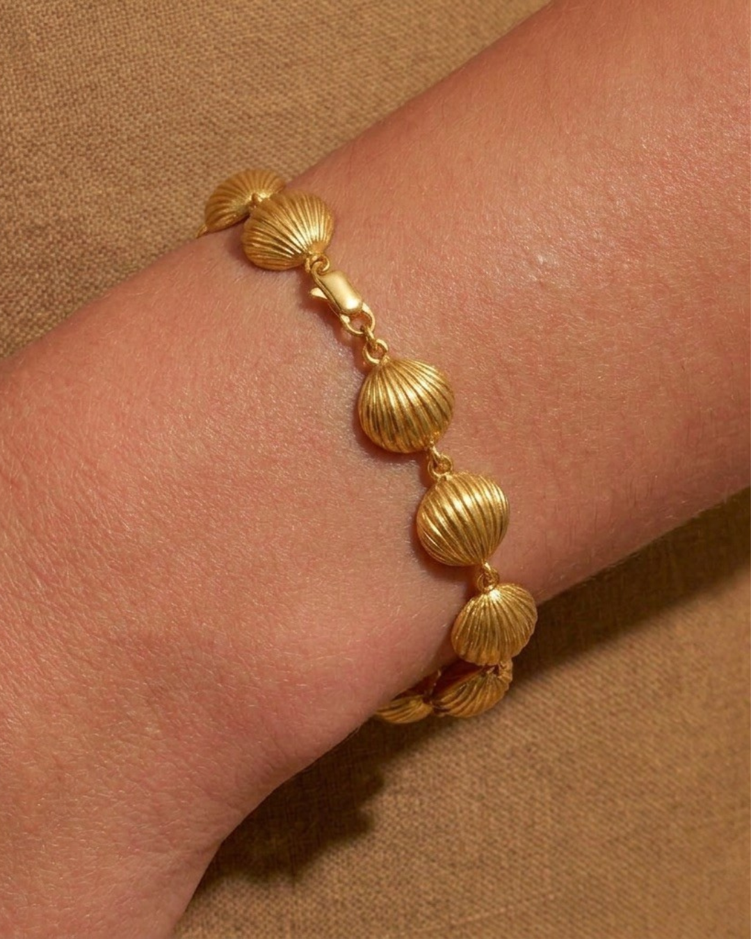 Statement Seashell Bracelet (Stainless Steel)