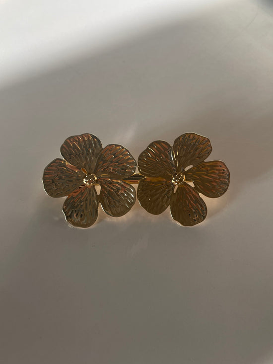 Double Flower Hair Clip