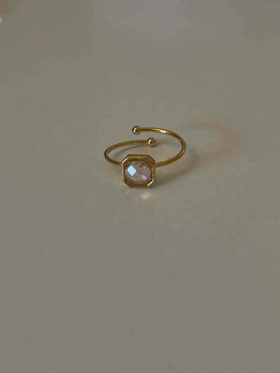 Dainty Crystal Ring (Gold Plated)