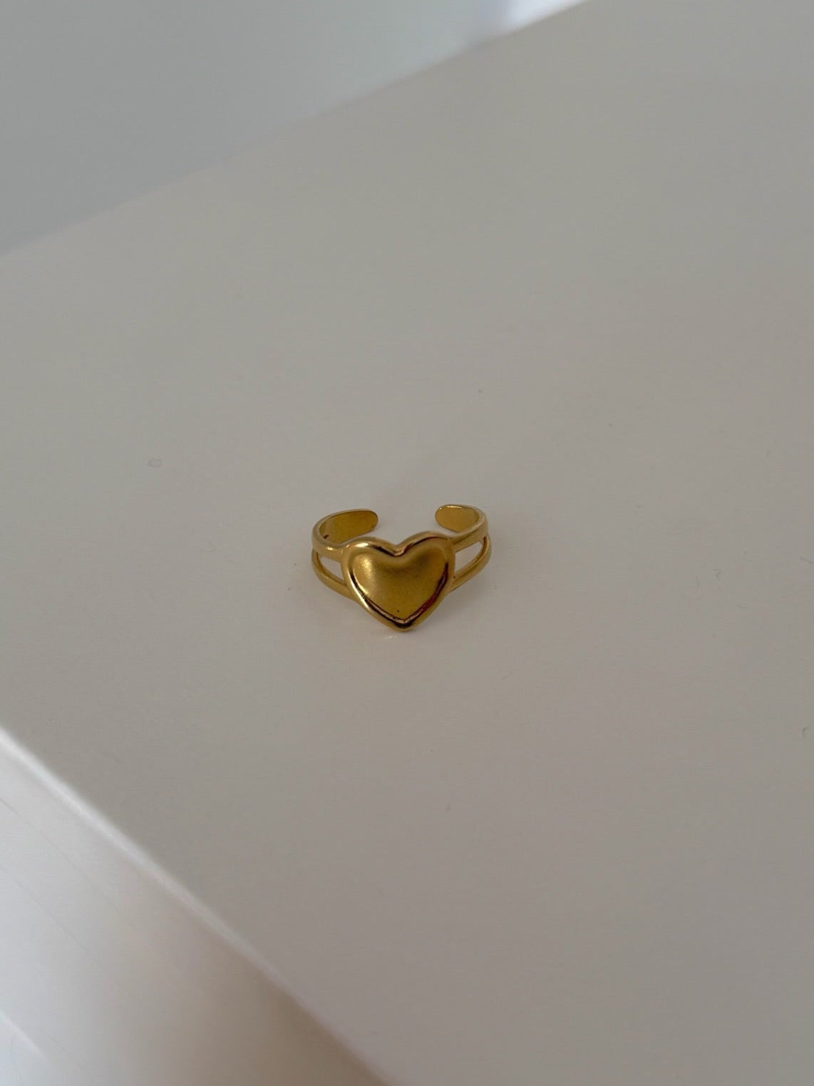 Chunky Heart Ring (Stainless Steel)