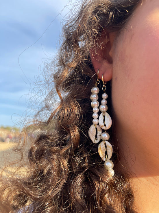 Seashell Statement Earrings