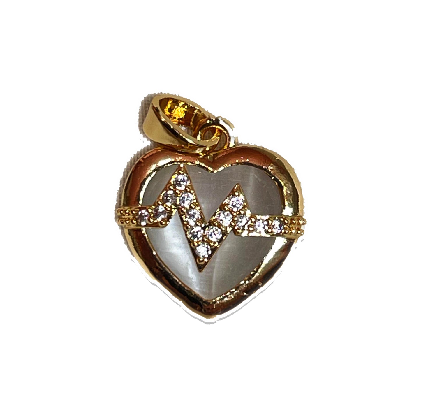 Heart Beat- Gold Plated Charm