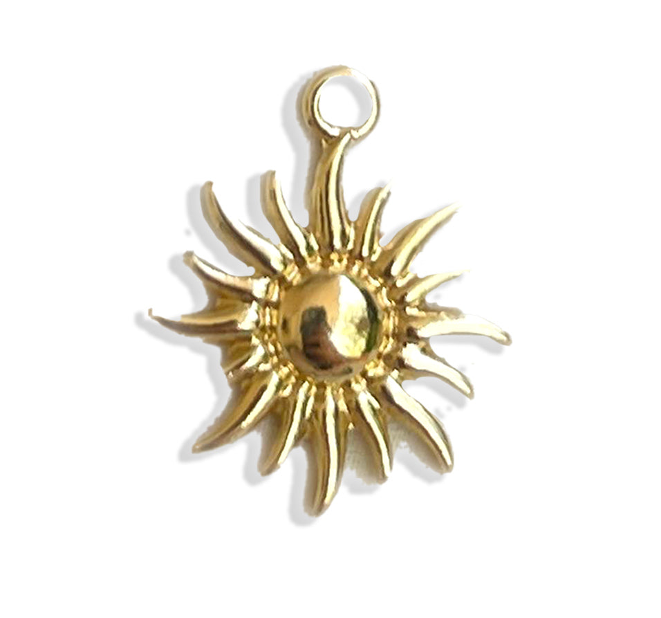 Sun Charm- Gold Plated