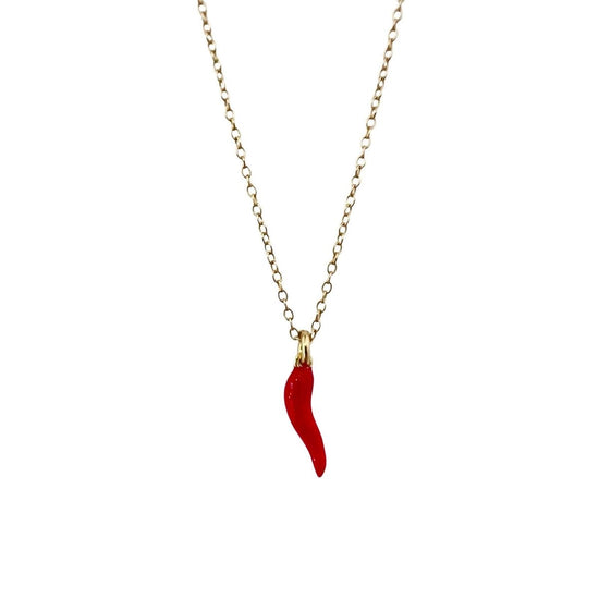 Red Chili Necklace- Stainless Steel