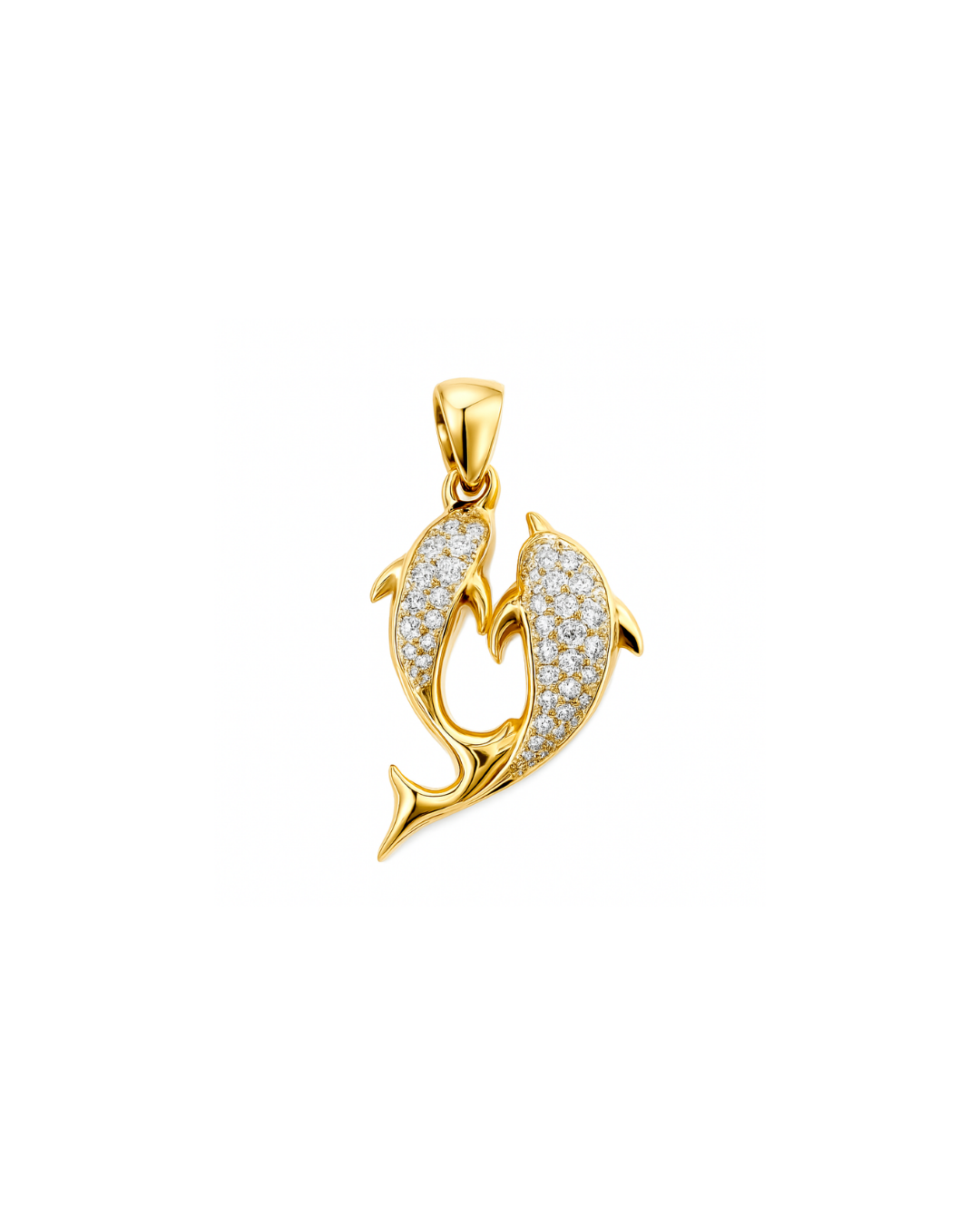 Double Dolphin- Gold Plated