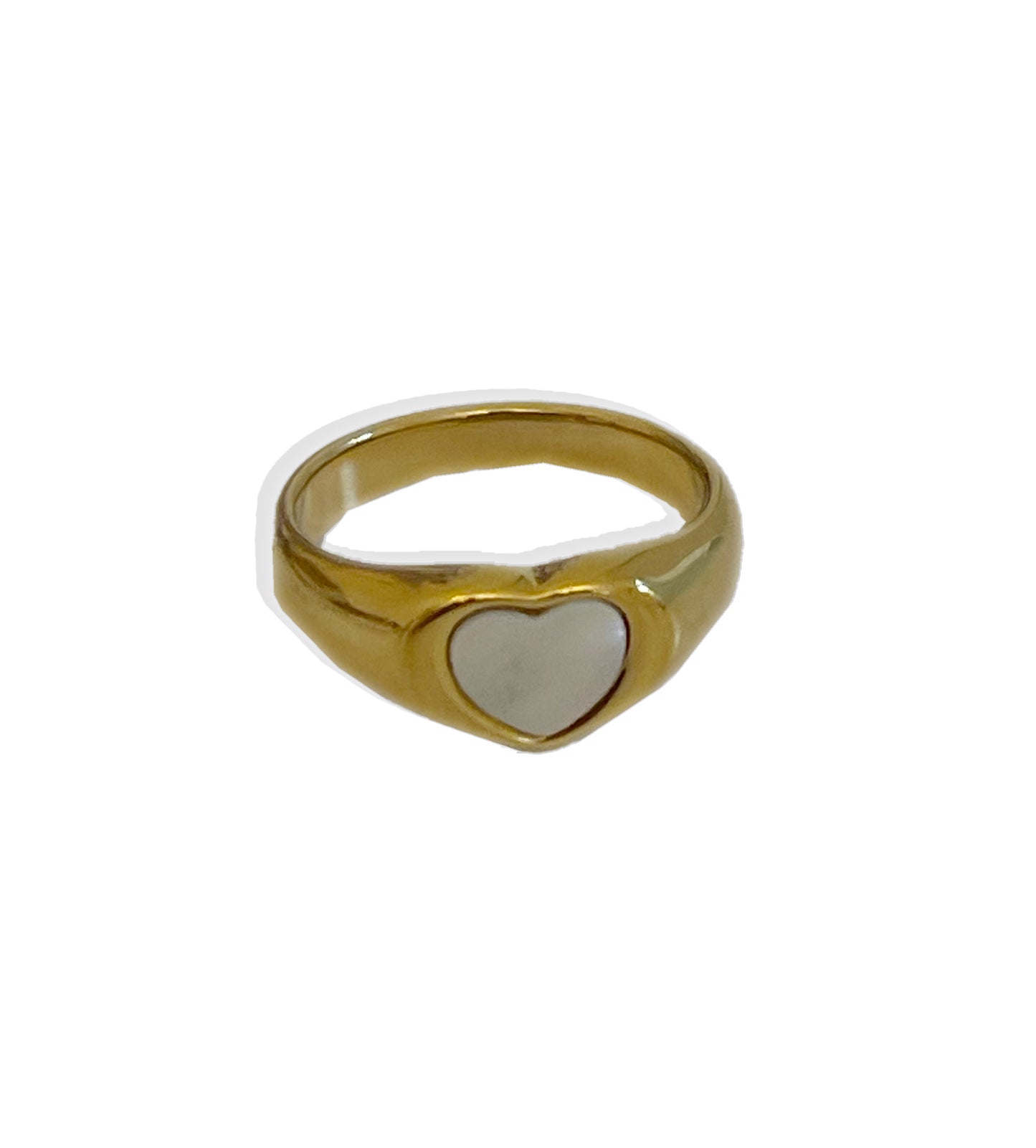 Dainty Heart Pinkie Ring- Stainless Steel