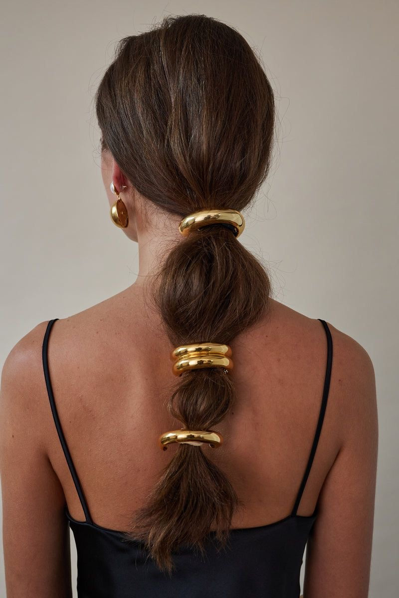 Double Gold Hair Tie