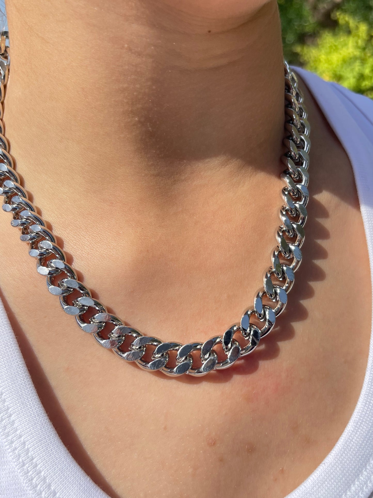 Everyday Silver Chained Necklace
