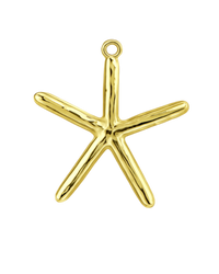 Statement Starfish Charm- Gold Plated