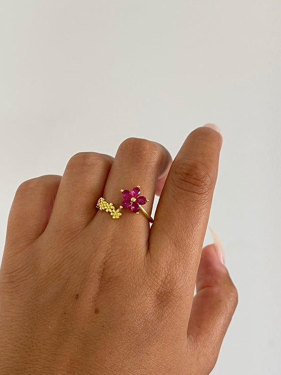 Dainty Pink Gold Plated Ring