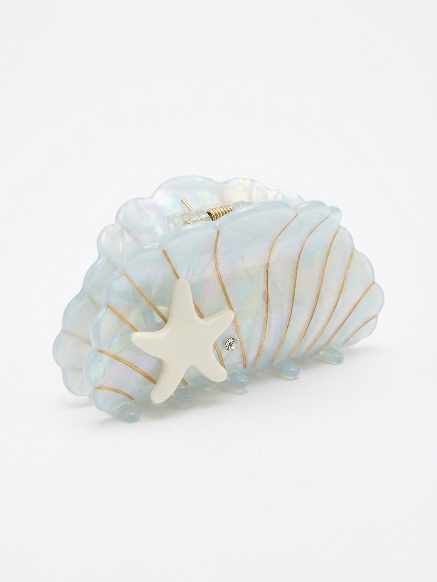 Crystal Starfish Claw Clip
