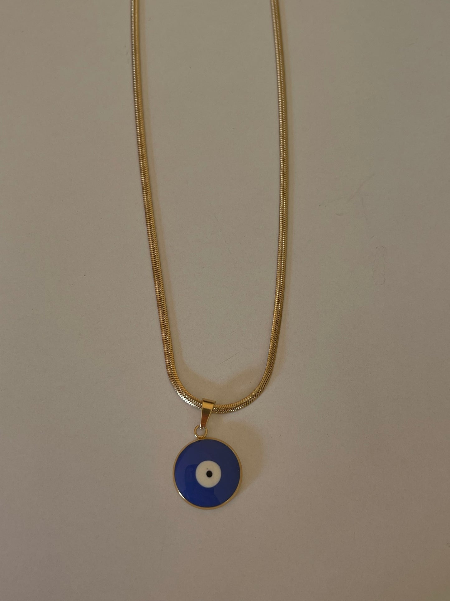 Minimal Evil Eye Stainless Necklace