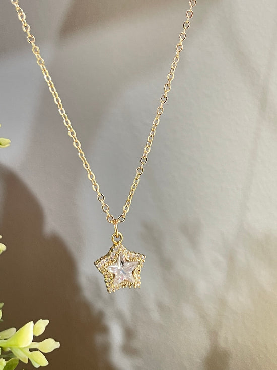 Stargirl Crystal Necklace-Stainless Steel