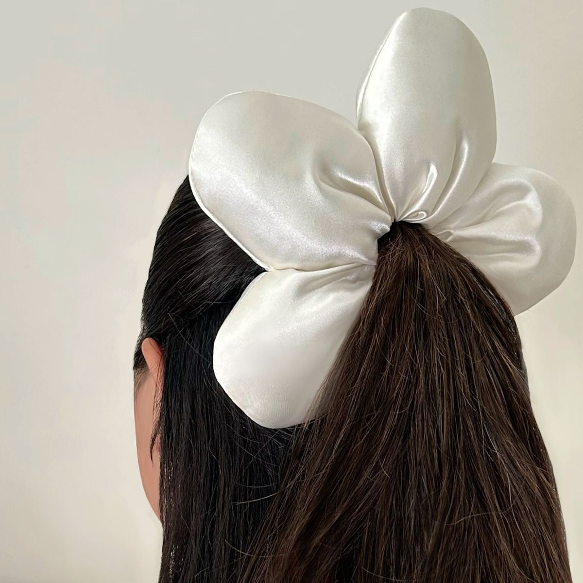 Jumbo Flower Satin Scrunchie
