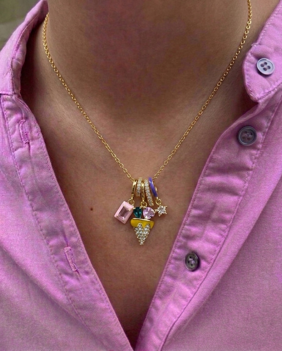Icecream Cone Necklace  (Stainless Steel)