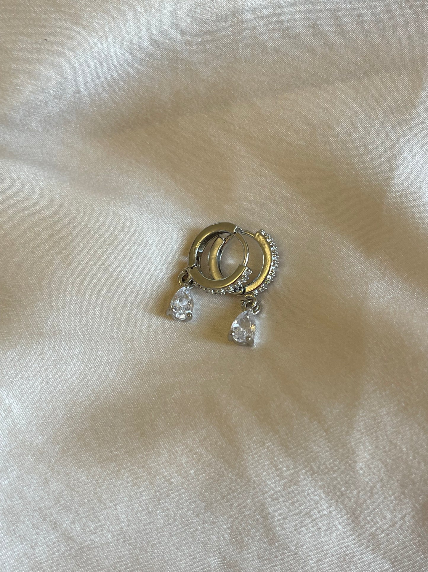 Mini Crystal Drop Earrings (Gold Plated)