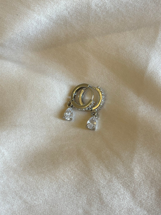 Mini Crystal Drop Earrings (Gold Plated)