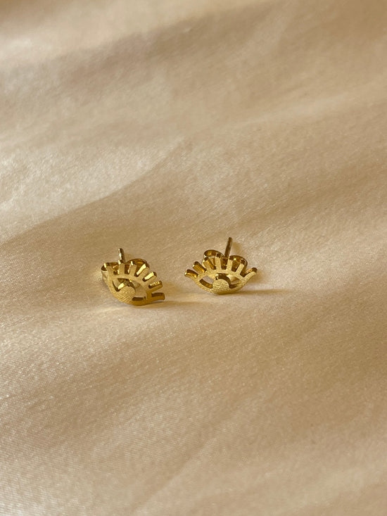 Mini Evil Eye Stud Earrings (Stainless Steel)