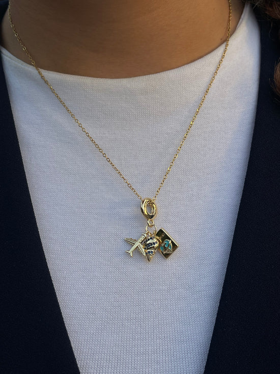 Around the World Necklace-Gold Plated