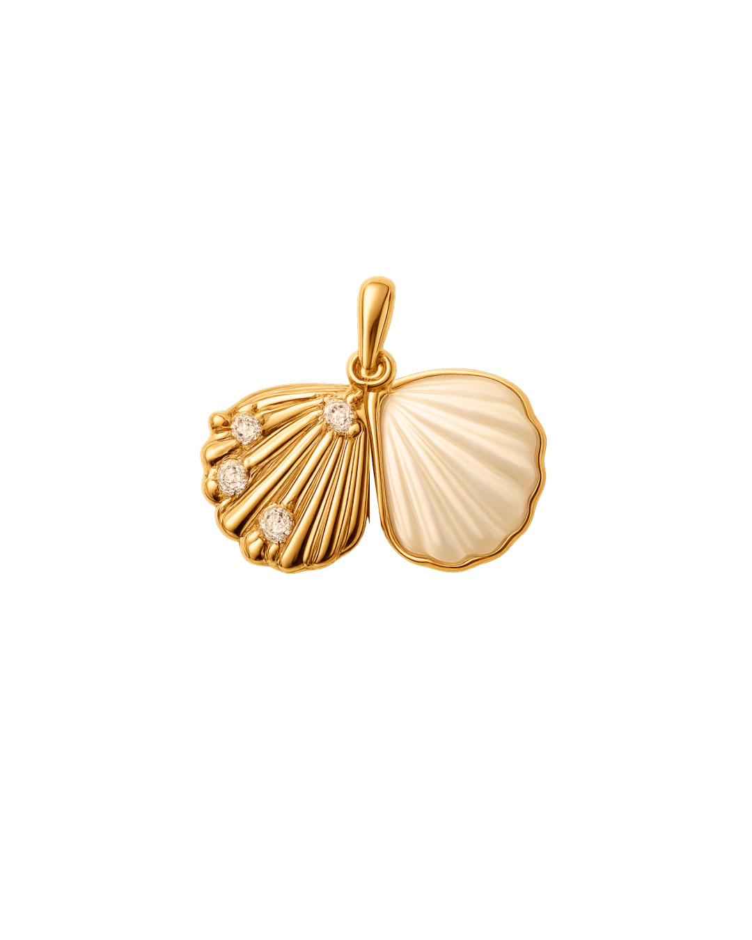 Pearl Shell Charm- Gold Plated
