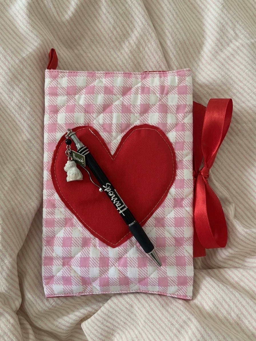 Embroidered Heart Journal Cover!💌