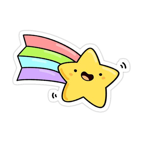 happy star sticker