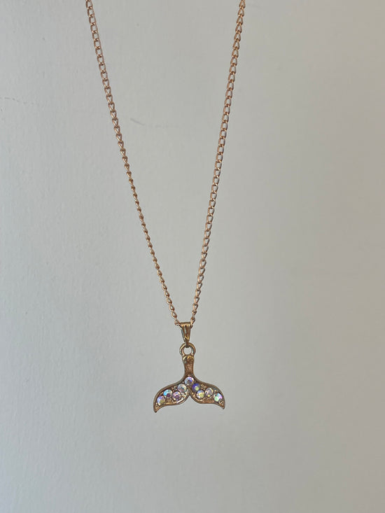 Crystal Dolphin Tale Necklace