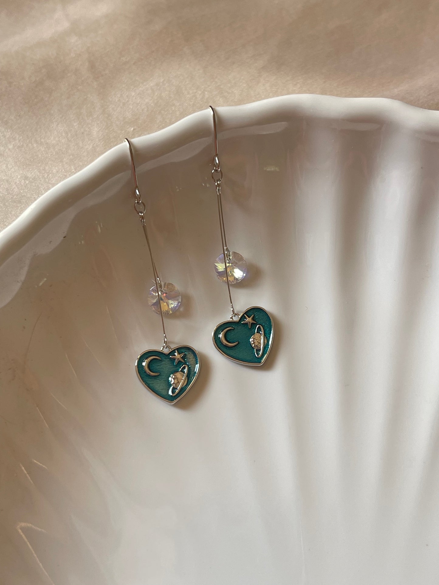 Heart Galaxy Earrings