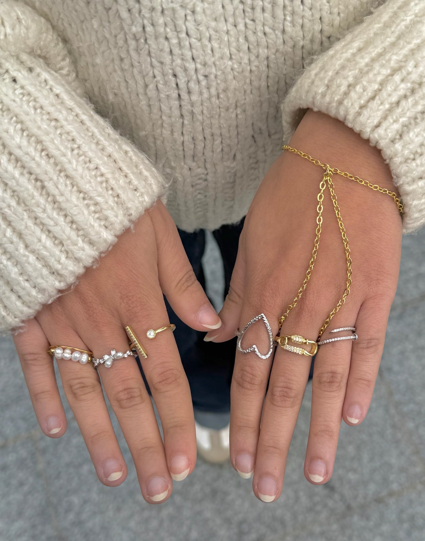 Paper Clip Ring (Gold Plated)