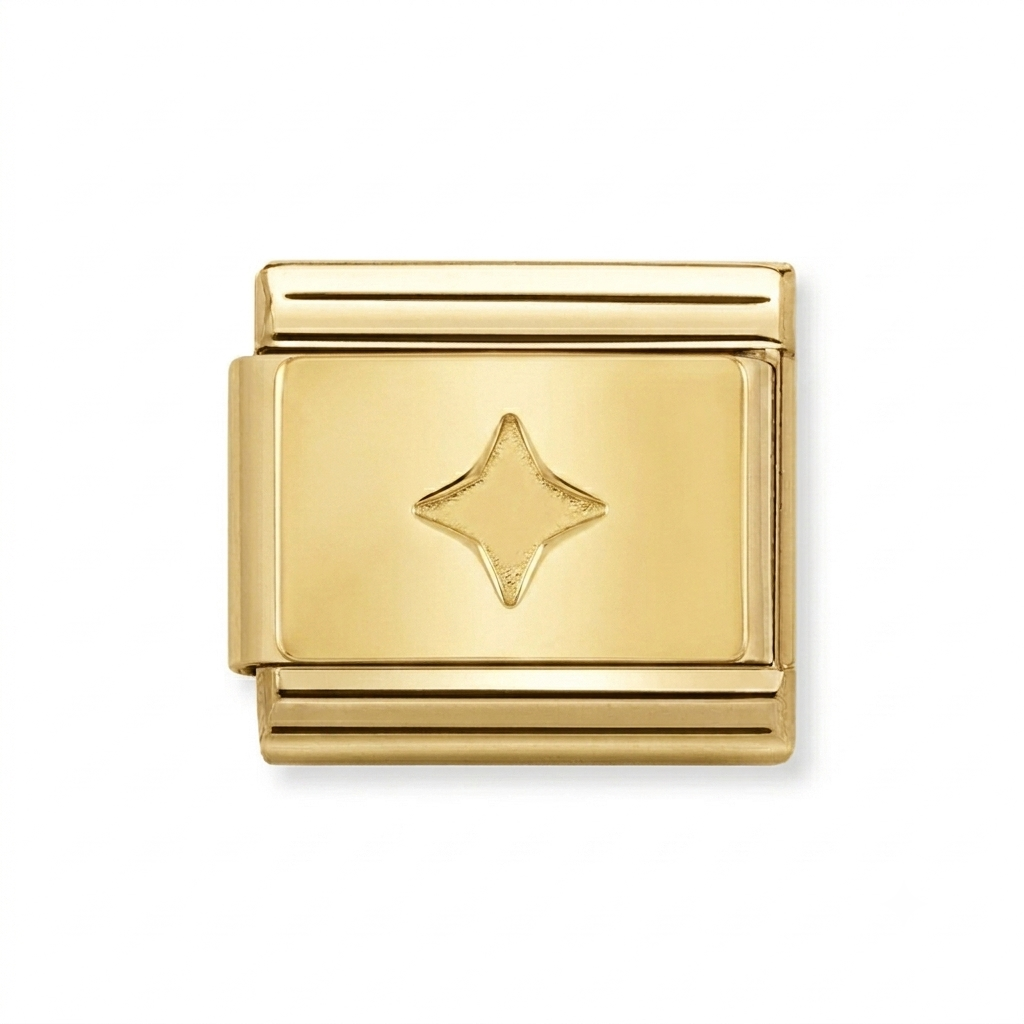 Starburst - Gold Italian Charm