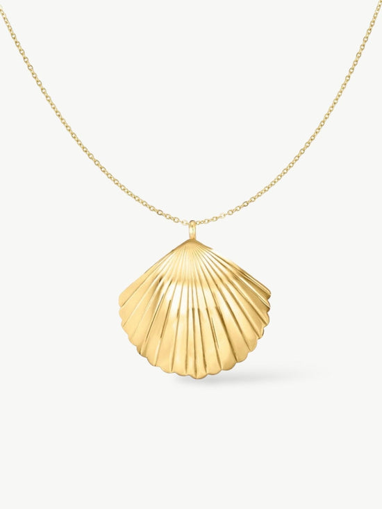 Statement Shell Necklace - Stainless Steel