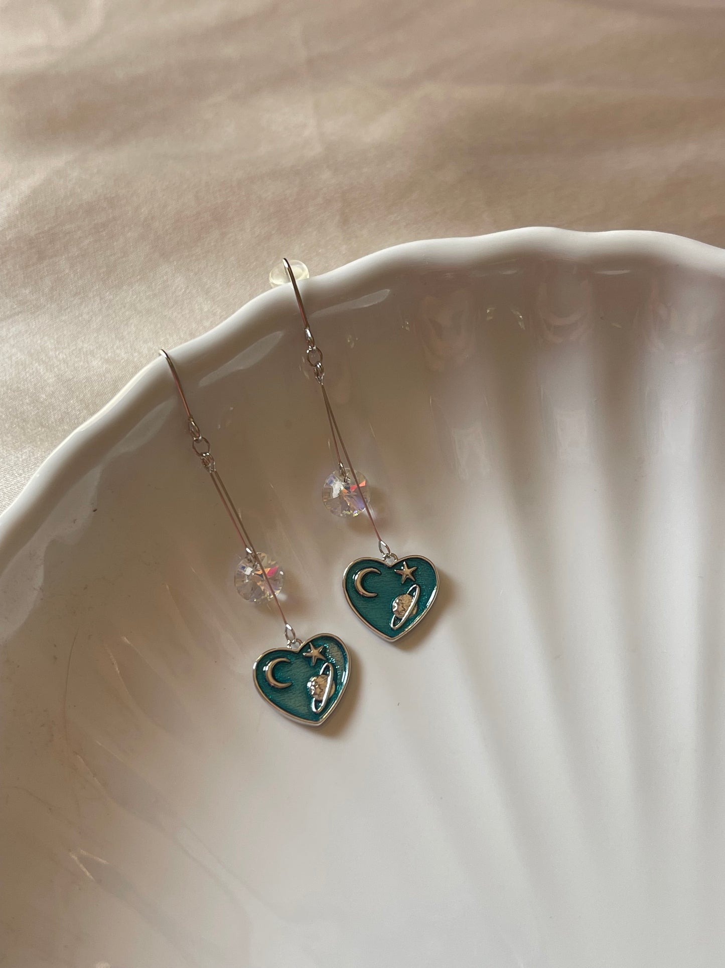 Heart Galaxy Earrings