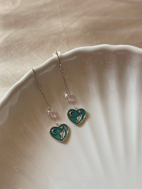 Heart Galaxy Earrings