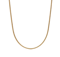 Thin Snake Necklace (Stainless Steel) (Charm Base)