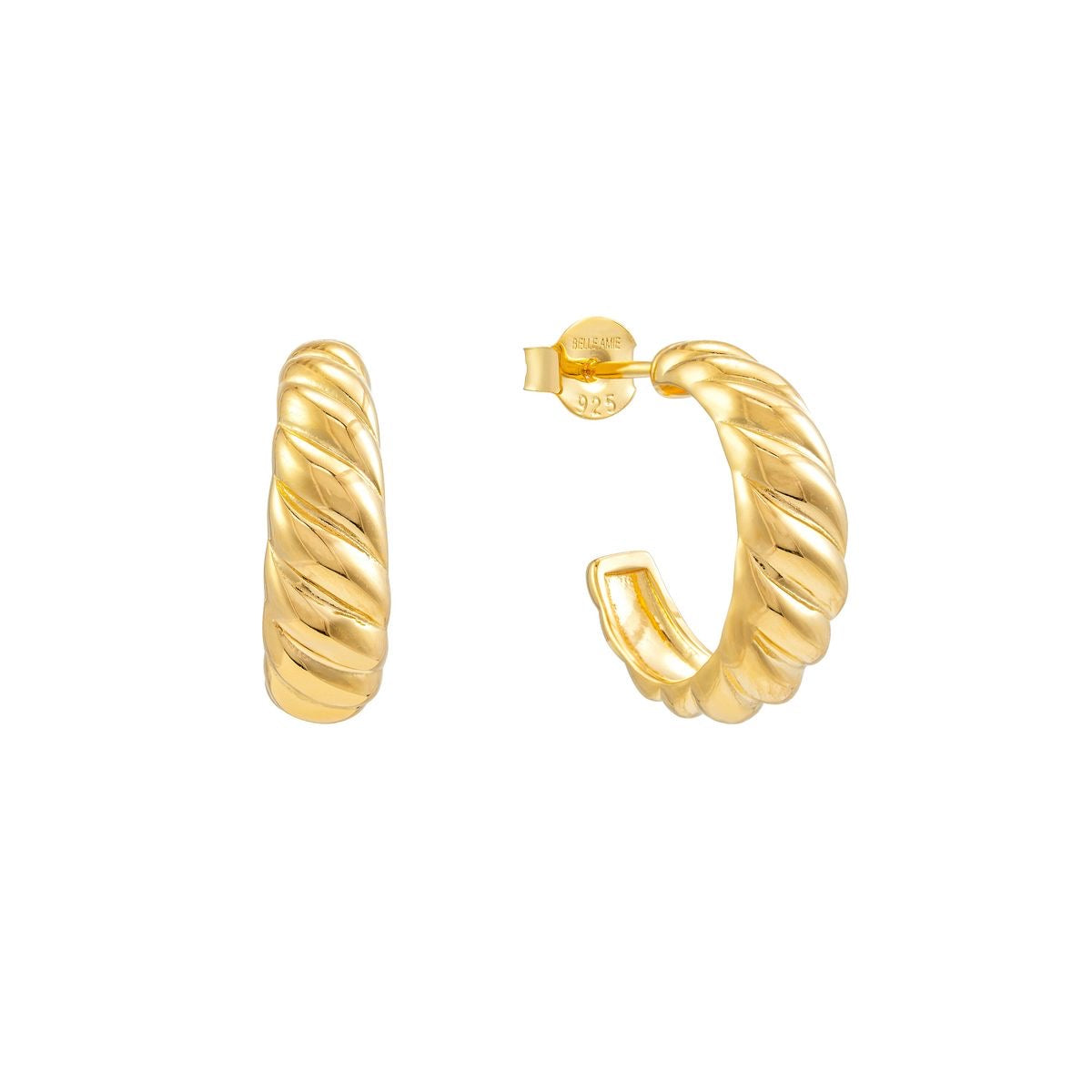 Mini Croissant Hoop Earrings