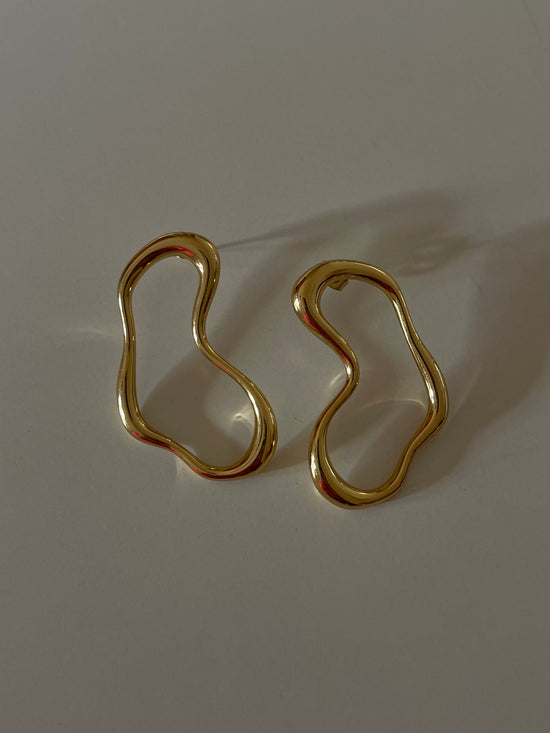 Wave Statement Earrings (Stainless Steel)