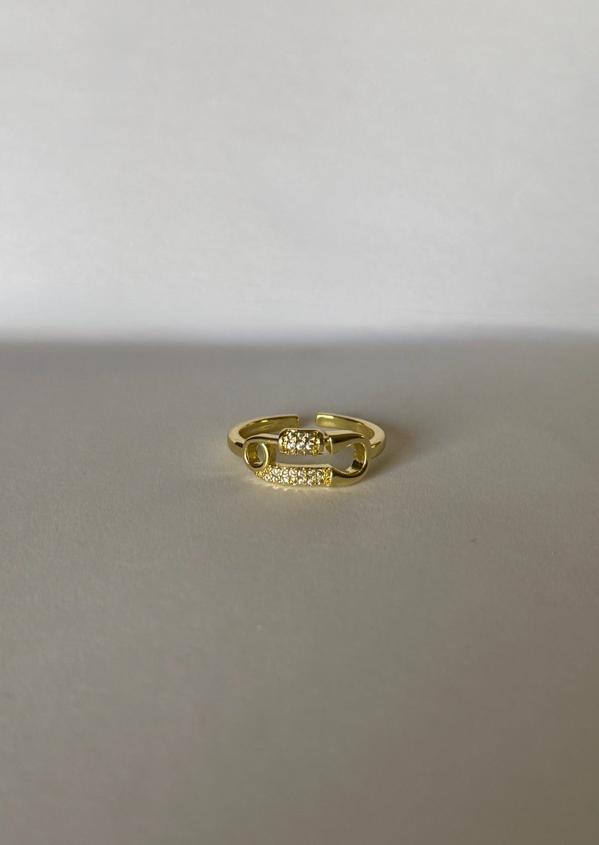 Paper Clip Ring (Gold Plated)