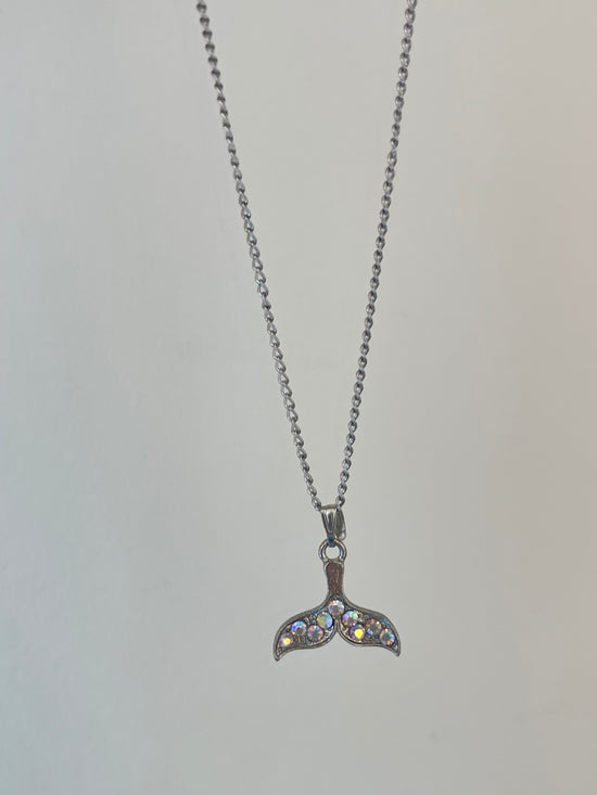 Crystal Dolphin Tale Necklace