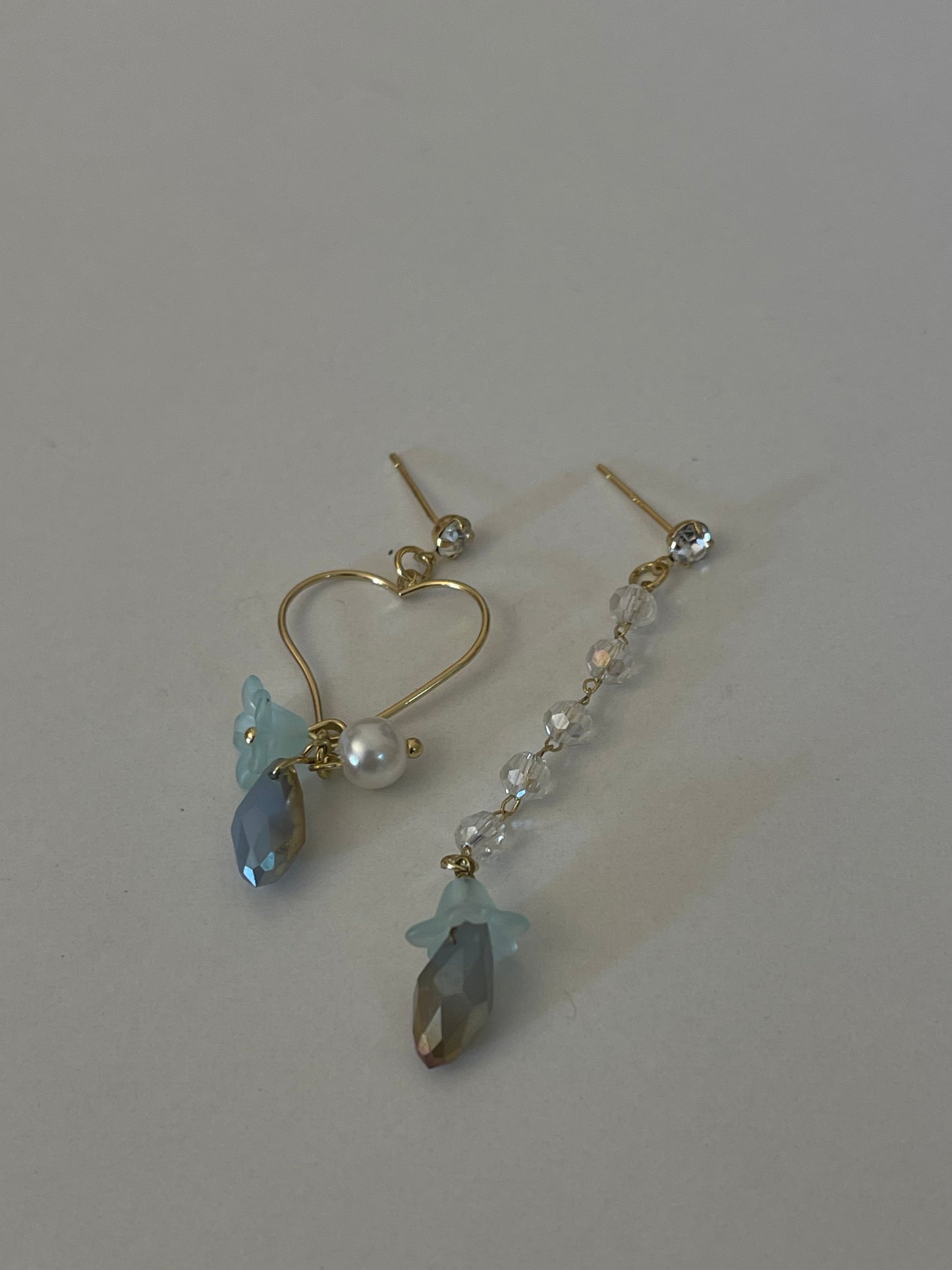 Dainty Mismatched Heart Earrings