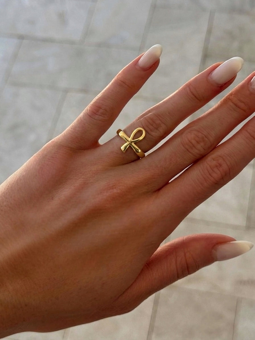 Key of Life Ring (Gold Plated)