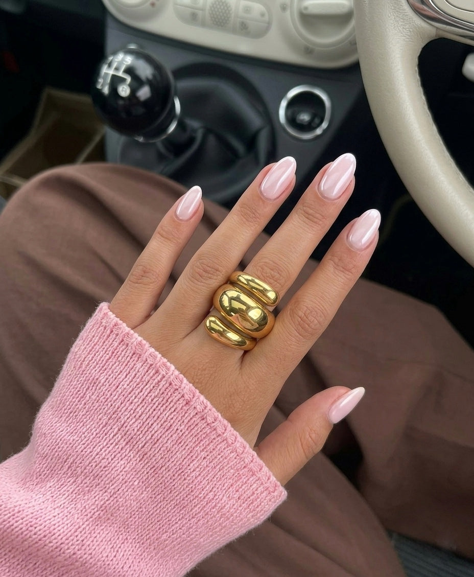 Statement Layered Ring (Stainless Steel)