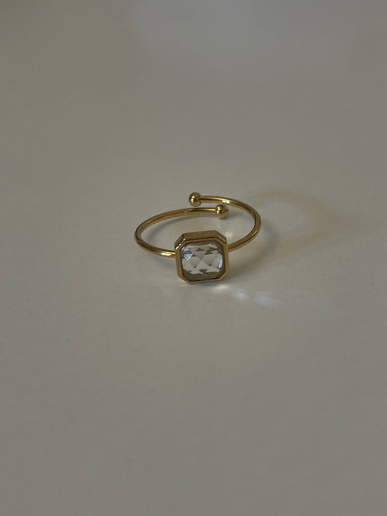 Dainty Crystal Ring (Gold Plated)