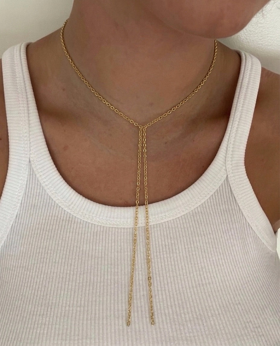 The Minimal Drop Necklace (Gold Plated)