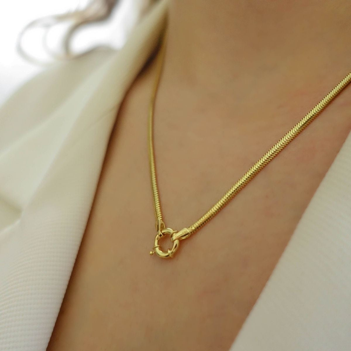 Snake Lock Necklace