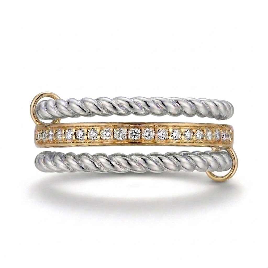 Triple Layered Ring (Gold Plated)