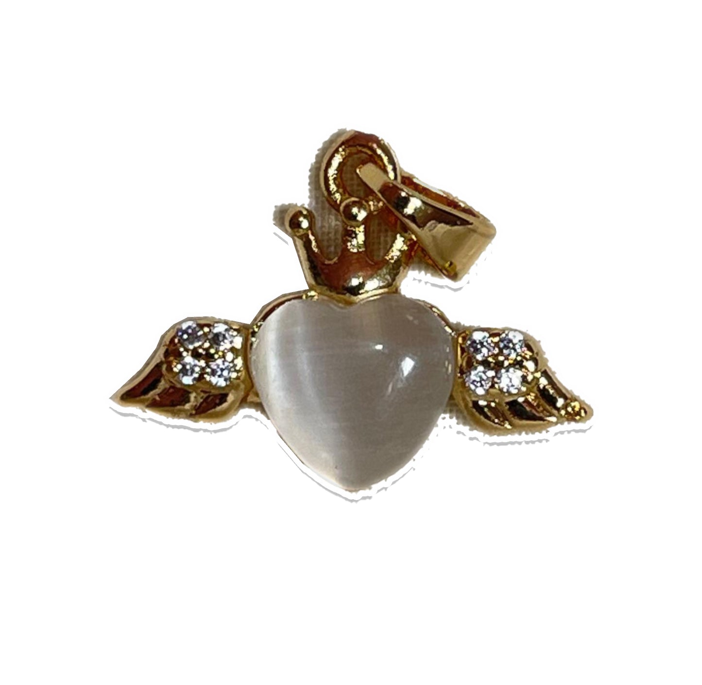 Flying Heart - Gold Plated Charm