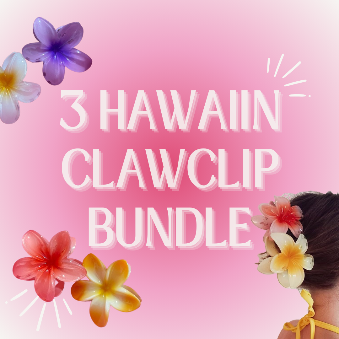 3 Hawaiian Claw Clips Bundle!